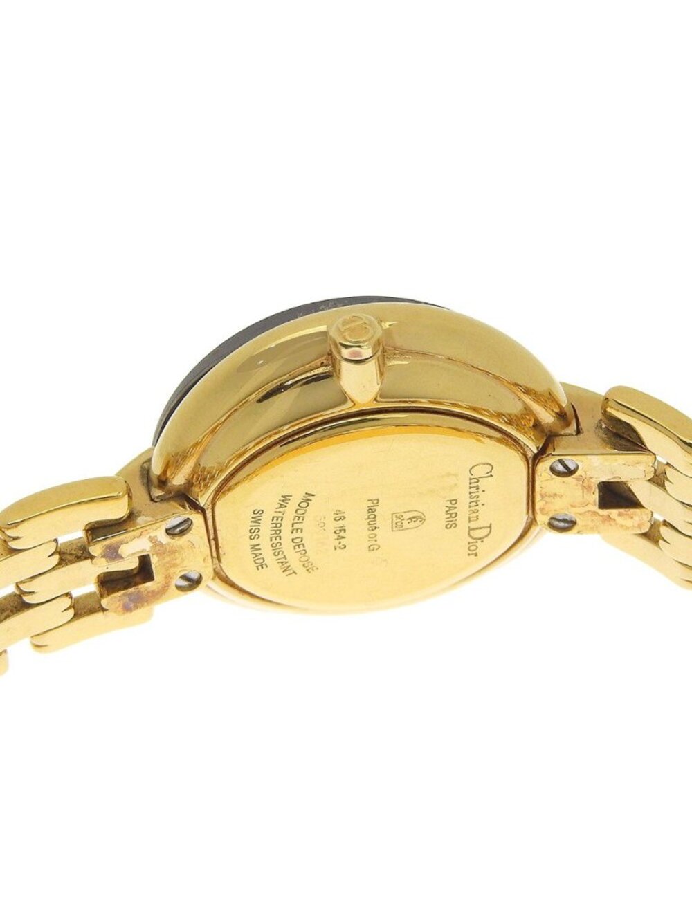 Dior Bakira 46 Gold Plated Quartz Analog Display Black Dial - Picture 6 of 8